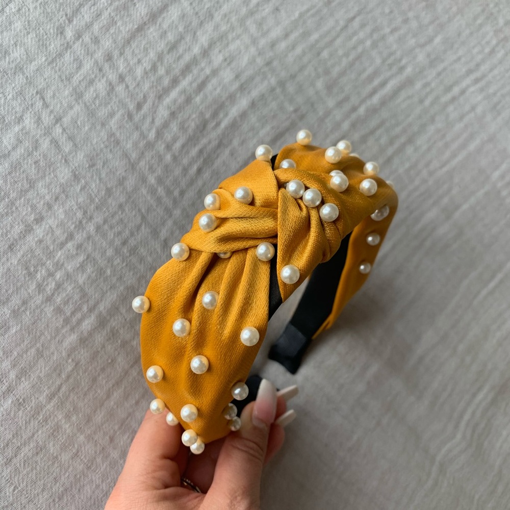 🔥 Pearl Mustard Headband
